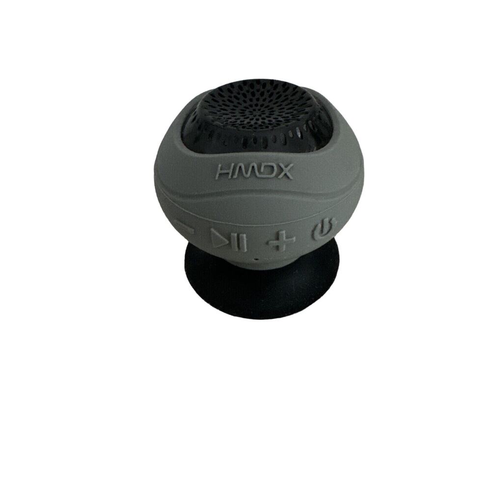 HMDX Portable Splash-Proof Bluetooth Speaker w/ Aux HX-P120 Grey (GOOD WORKING)
